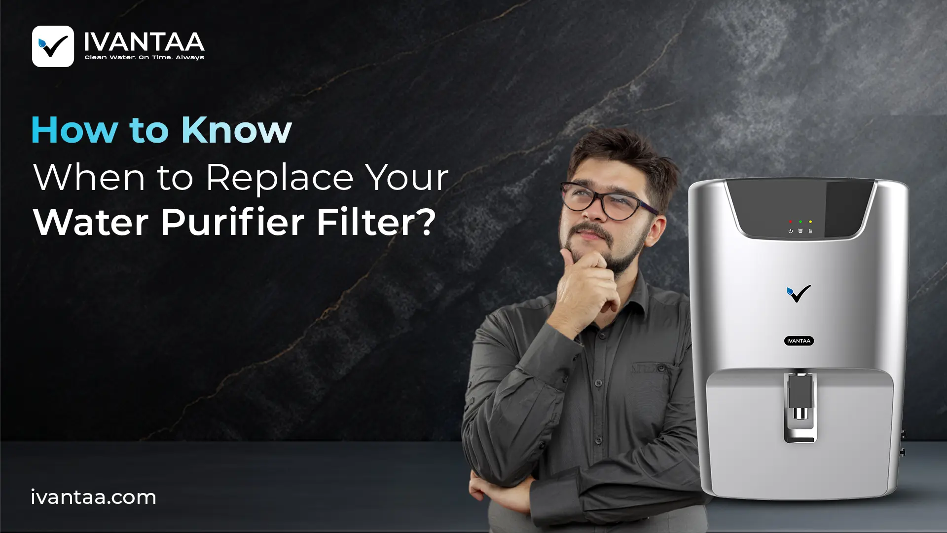 Water purifier filter being replaced for clean and safe drinking water